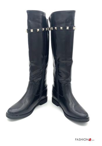 Bottes avec fermeture éclair avec sangle avec des clous - ph 1