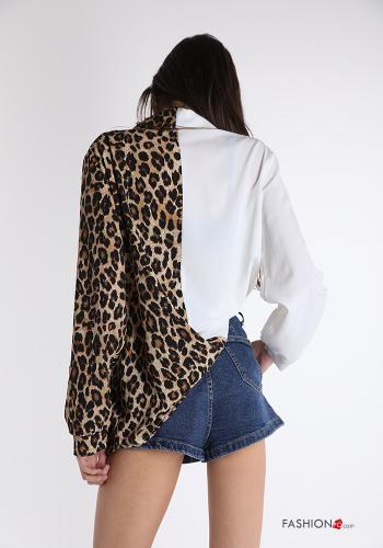 Camicia  con bottoni Fantasia animalier - ph 3