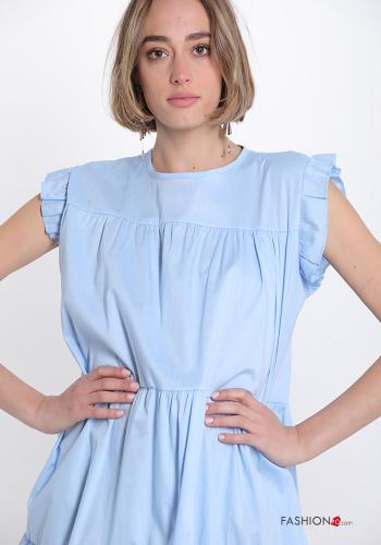 Kleid mit Volants mit Knöpfen - ph 4