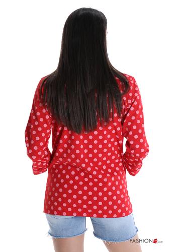 Chaqueta Estampado de lunares con bolsillos - ph 2