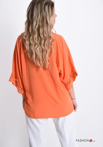 Blusa scollo a V con zip - ph 2