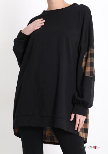 Sweatshirt em Algodão Padrão Vichy - ph 1