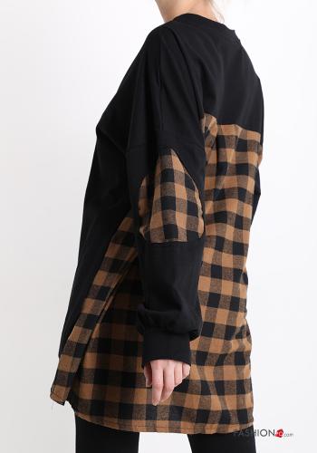 Sweatshirt em Algodão Padrão Vichy - ph 2