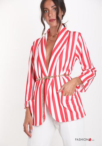 Veste  avec poches Imprimé à rayures - ph 1
