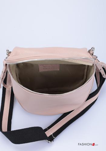 Sac en Cuir Véritable avec fermeture éclair avec bandoulière avec clous - ph 5