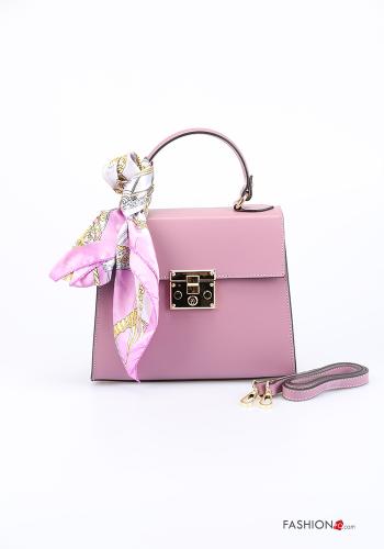 Tasche aus Echtes Leder mit Schleife mit Schultergurt - ph 1