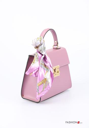 Tasche aus Echtes Leder mit Schleife mit Schultergurt - ph 2