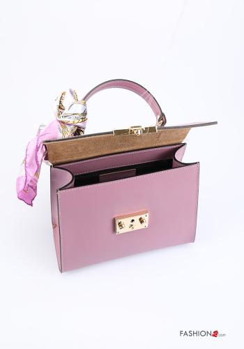 Tasche aus Echtes Leder mit Schleife mit Schultergurt - ph 5