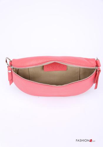 Sac Banane en Cuir Véritable avec fermeture éclair avec strass - ph 5
