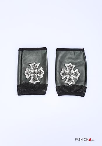 Manicotti pizzo con strass - ph 1