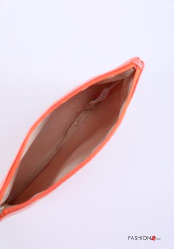 Pochette in Cotone Fantasia scritta con zip - ph 5