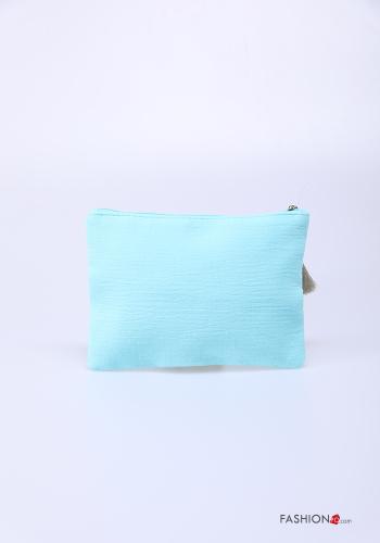Purse in Cotton  with zip with lettering print - ph 3