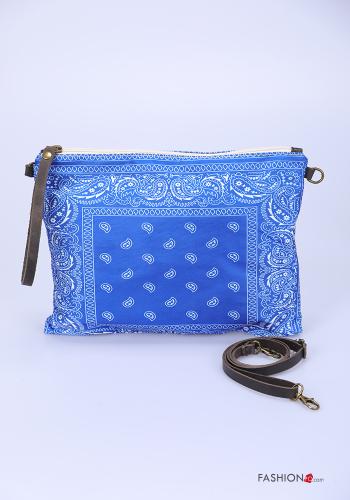 Bolso de Algodón  con cremallera con bandolera Estampado de Paisley - ph 1