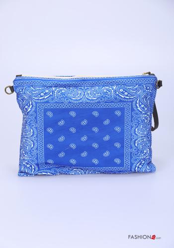Bolso de Algodón  con cremallera con bandolera Estampado de Paisley - ph 3