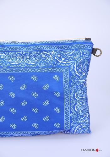 Bolso de Algodón  con cremallera con bandolera Estampado de Paisley - ph 4