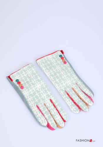 Lot de 12 paires Gants à boutons - ph 1