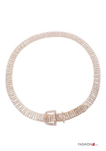 Cintura regolabile con strass - ph 1
