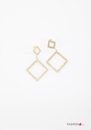 Boucles d’oreilles avec strass - ph 1