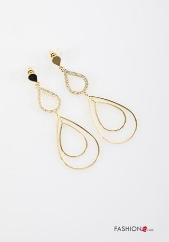 Boucles d’oreilles avec strass - ph 1