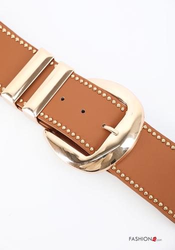 faux leather adjustable Belt with studs - ph 3