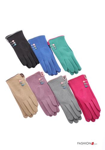 Set 12 pairs Cotton Gloves with buttons