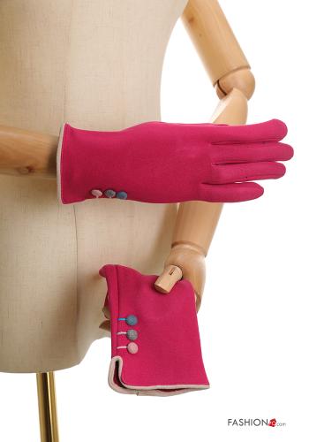 Set 12 pairs Cotton Gloves with buttons - ph 2