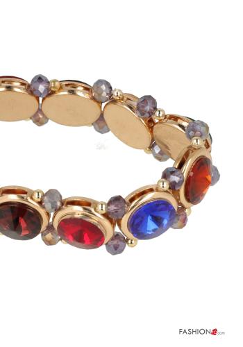 Bracelet avec strass avec élastique - ph 3
