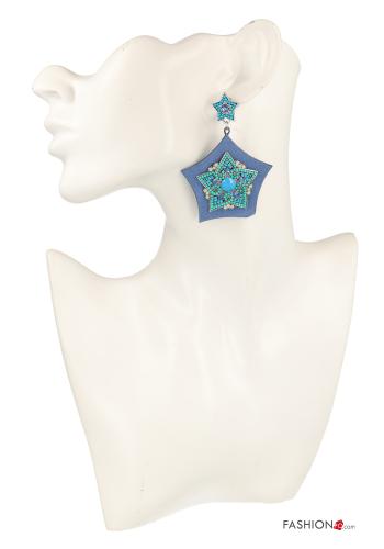 Boucles d’oreilles avec strass - ph 4