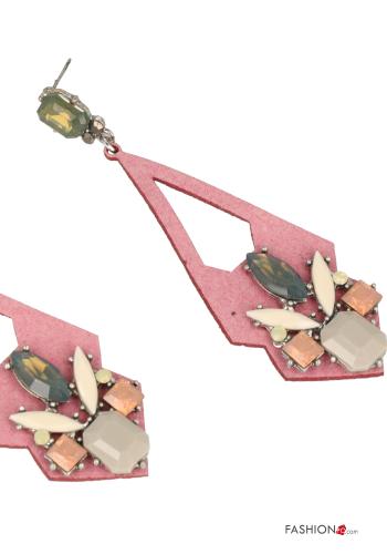 Boucles d’oreilles avec strass - ph 3