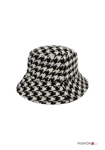 Houndstooth reversible Hat