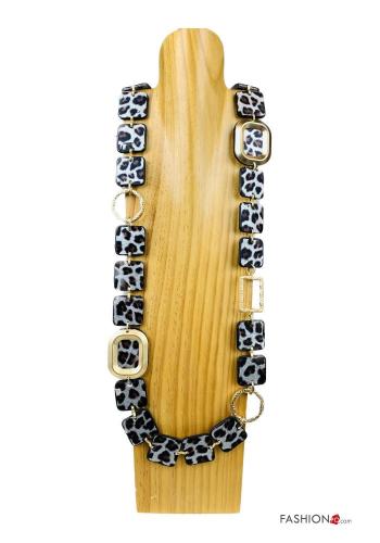Animal print adjustable Necklace