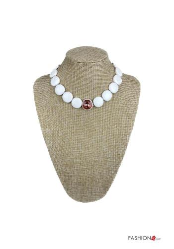 Necklace with rhinestones - ph 1
