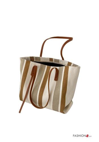 Streifenmuster Tasche aus Baumwolle