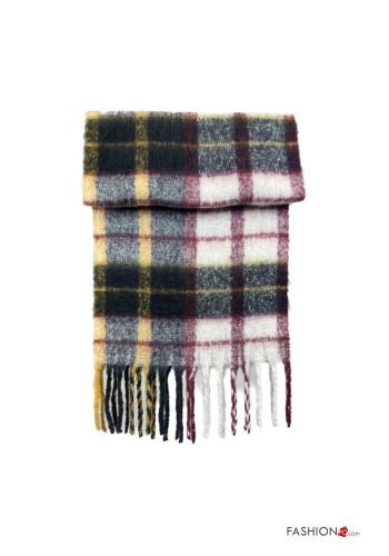Écharpe Motif tartan à franges - ph 1