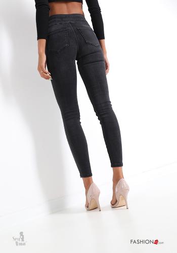 Jeans in Cotone con tasche 