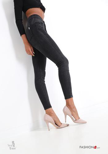 Jeans in Cotone con tasche 