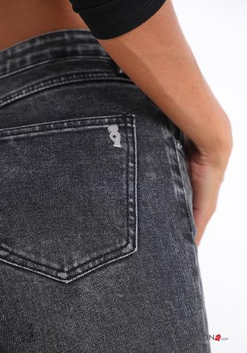 Jeans in Cotone con tasche 