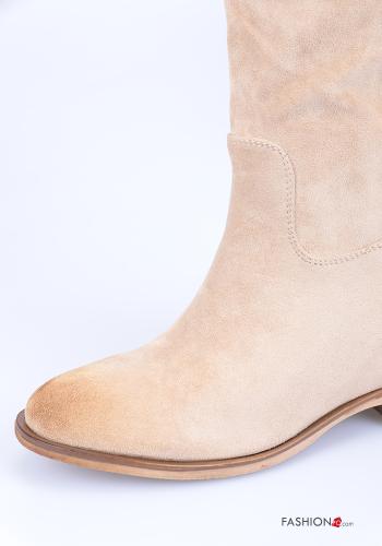 Stiefel  mit Reißverschluss Keilabsatz Wildleder - ph 2