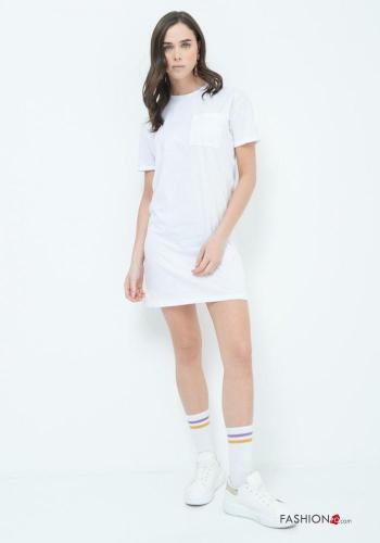 short sleeve Cotton Dress with pockets - ph 1