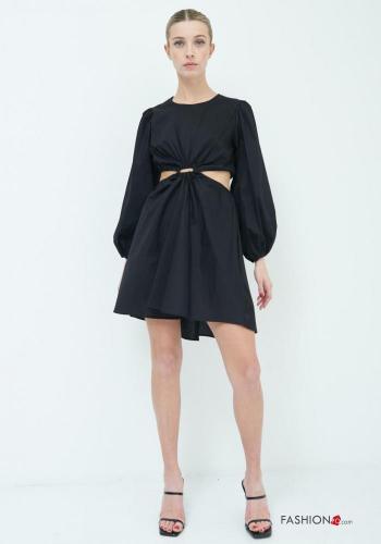 Vestido em Algodão manga comprida curto - ph 1