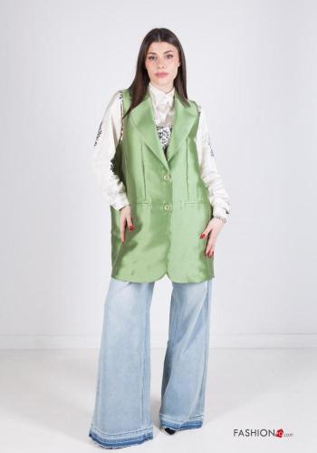 satin Gilet with buttons - ph 1