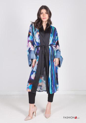 Kimono Diseño impreso con cinturón de tela