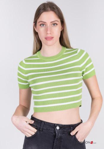 Striped Ribbed Top