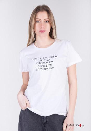 Lettering print Cotton T-shirt - ph 1