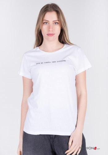 Lettering print Cotton T-shirt - ph 1