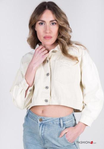 mini Cotton Jacket with buttons with pockets - ph 1