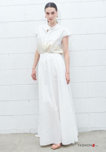 Gonna in Cotone maxi lungo con elastico - ph 1