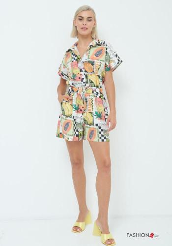 Shorts de Algodón con bolsillos con elástico