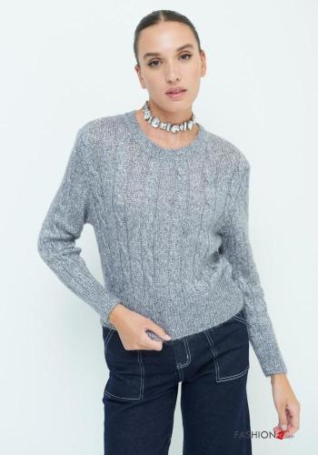 Maglione in Mohair maniche lunghe girocollo - ph 1