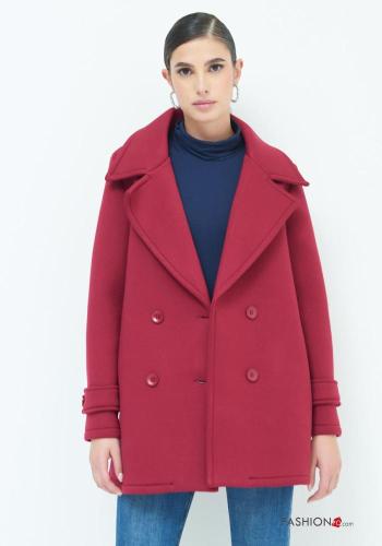 Manteau à boutons avec poches